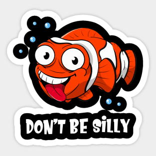 Funny Clownfish Costume Aquarium Cute Sticker